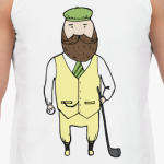 Джентльмен с клюшкой для гольфа