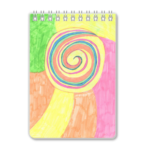 Блокнот с принтом 'Леденец'