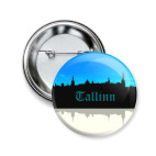 Значок 50 мм Таллинн - столица Эстонии