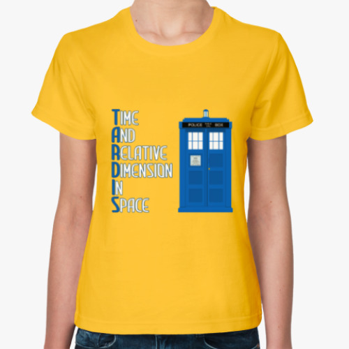 Женская футболка TARDIS Doctor Who