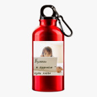 Металлическая бутылка 400 мл UV-DTF