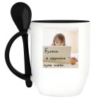 Кружка с ложкой