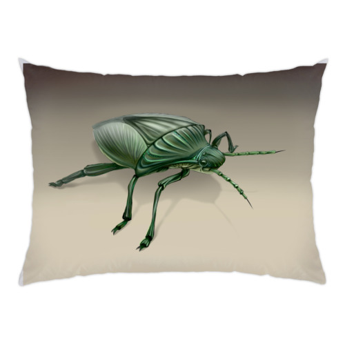 Подушка с принтом Клоп макро