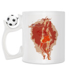 Кружка с футбольным мячиком