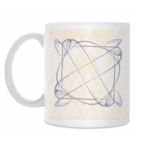 Кружка с принтом Мандала.