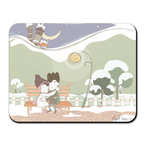 Коврик для мыши с принтом  Лямур