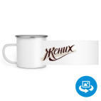 Кружка металлическая белая (круговая запечатка)