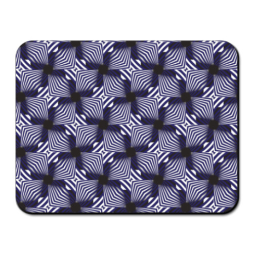 Коврик для мыши с принтом 3 д треугольники в стиле зебра