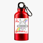 Металлическая бутылка 400 мл UV-DTF