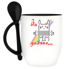 Кружка с ложкой