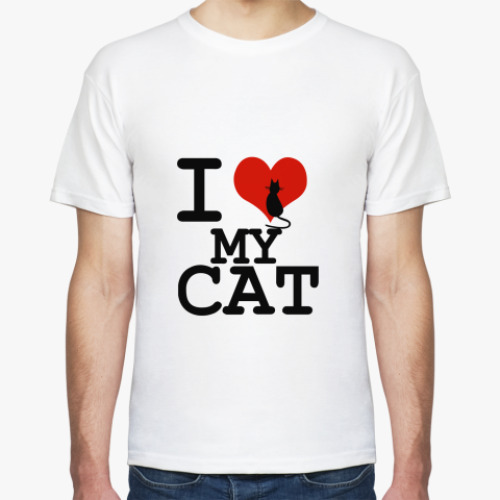 Футболка I love my Cat