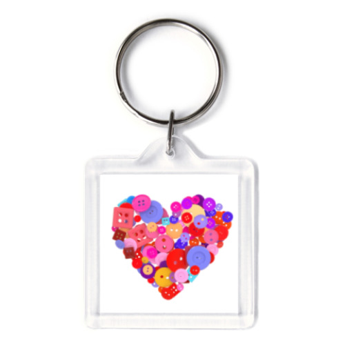 Брелок с принтом С 14 февраля