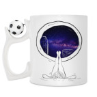 Кружка с футбольным мячиком