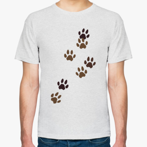 Футболка с принтом Следы