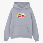 Толстовка худи оверсайз