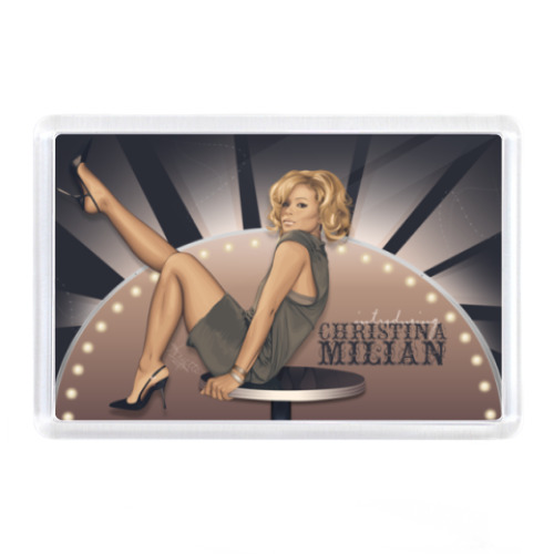Магнит с принтом Christina Milian