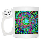 Кружка с футбольным мячиком