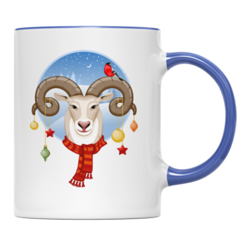 Кружка с принтом Символ 2015 года