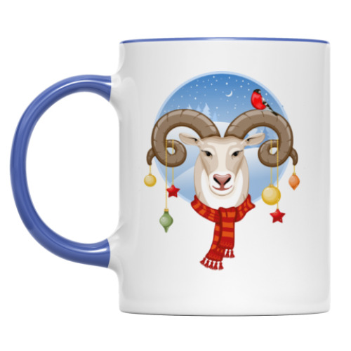 Кружка с принтом Символ 2015 года