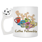 Кружка с футбольным мячиком