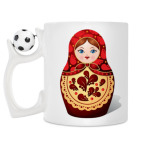 Кружка с футбольным мячиком