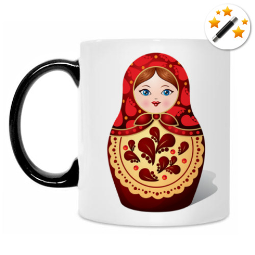 Кружка-хамелеон Матрешка