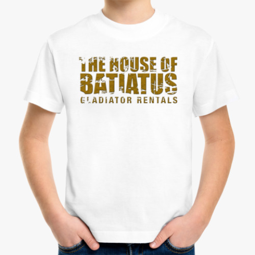 Детская футболка с принтом The house of Batiatus