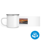 Кружка металлическая белая (круговая запечатка)