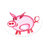 Розовый поросенок