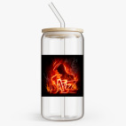 Банка с бамбуковой крышкой