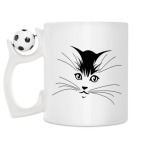 Кружка с футбольным мячиком