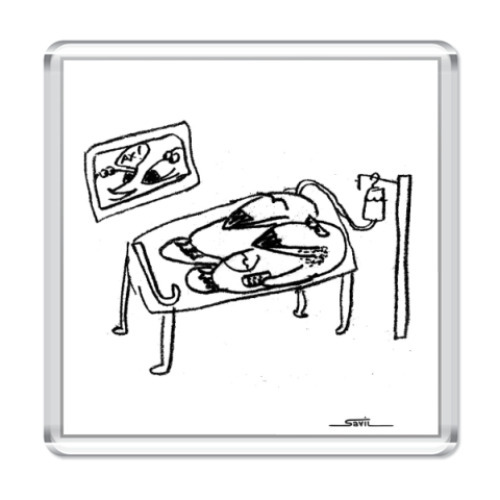 Магнит с принтом 'Туканохаус'