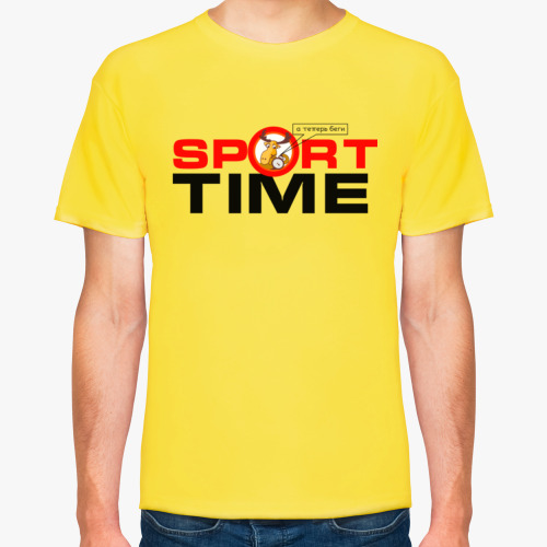 Футболка с принтом Время спорта!