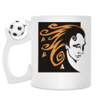 Кружка с футбольным мячиком