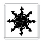 Магнит 6.5 x 6.5 см  &#039;Cats world&#039;