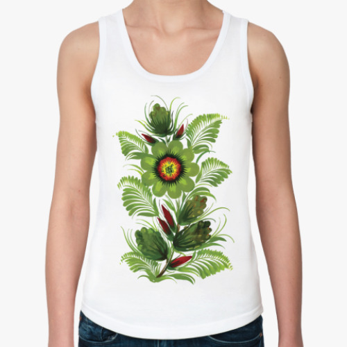 Женская майка Цветы