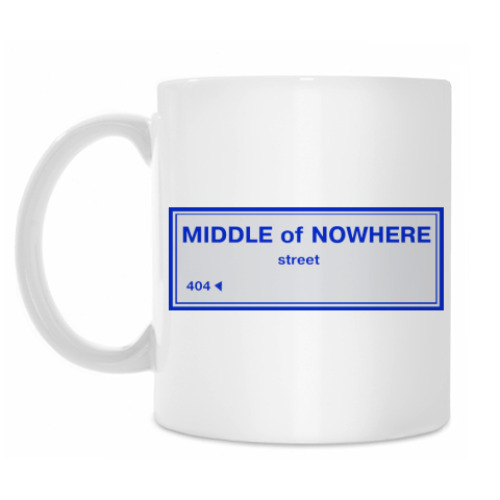 Кружка с принтом Уличный указатель