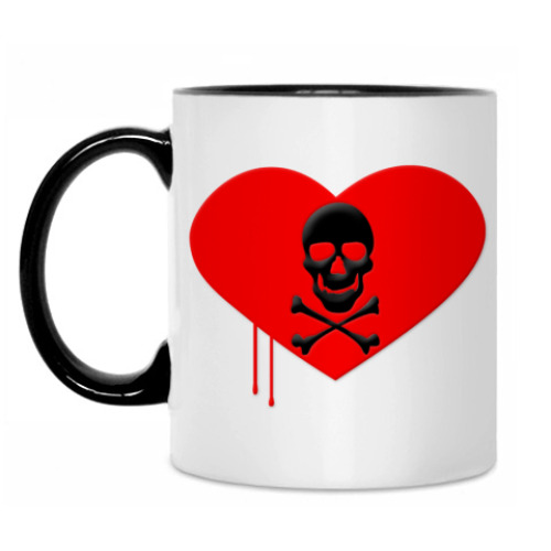Кружка с принтом Love and Death