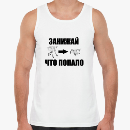 Майка с принтом  ЗАНИЖАЙ