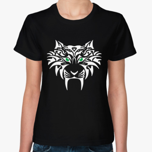 Женская футболка с принтом Тигр