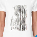 Акварельный лес, скетч