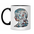 Кружка двухцветная