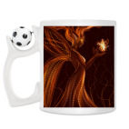 Кружка с футбольным мячиком