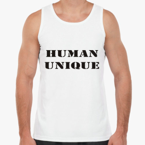 Майка с принтом Human unique