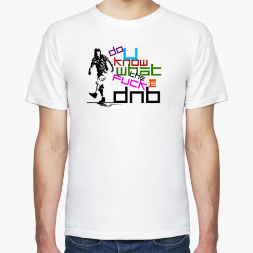 Футболка с принтом Wtf is dnb