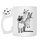 Кружка с футбольным мячиком