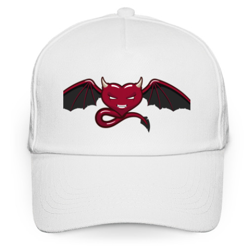 Кепка бейсболка сердце-дьявол