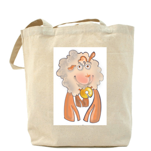 Сумка шоппер с принтом Овечка