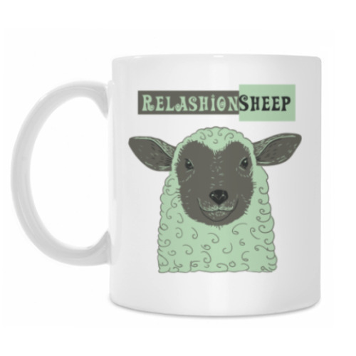 Кружка с принтом Овечка