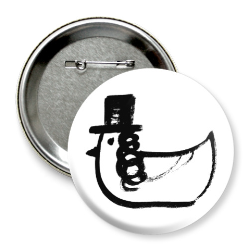 Значок 75мм Курочка Рэбэ